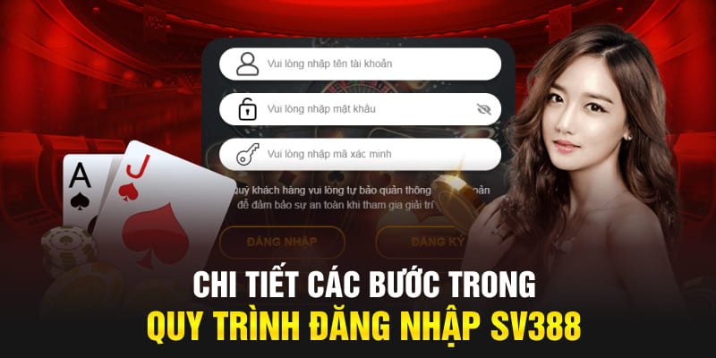 Chi tiết các bước trong quy trình đăng nhập SV388